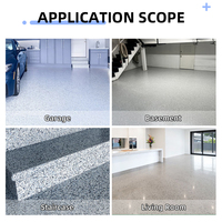 Résine Époxy Métallisée Décorative Colorée, Peinture de Sol Époxy à Flocons de Granit Terrazzo, Aspect Liquide pour Application Routière