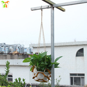 Plant pot containers, leather hanging baskets, homestay flower potted planters, <b>net</b> <b>bags</b>, home decoration, cross-border cotton - Product Image 4