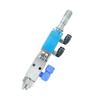 Valve de distribution pneumatique à double liquide avec buse de type aiguille, valve compte-gouttes d'alcool rétractable et valve de pulvérisation