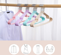 Lavinia Kid Pvc Enduit Pas Cher Coloré Antidérapant Gain de Place Séchoir Pvc Cintres Métal Cintre Jetable Cintre