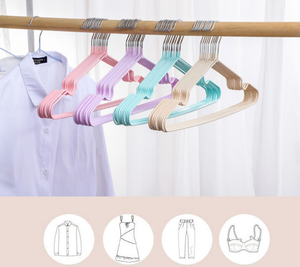 Lavinia bambino rivestito in Pvc a buon mercato colorato antiscivolo stendino salvaspazio Pvc appendiabiti in metallo appendiabiti usa e getta - Product Image 6