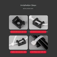 Support de fixation de serre-câbles de type selle HC pour intérieur, étanche, avec emballage, fixation par vis, organisateur de câbles, positionnement
