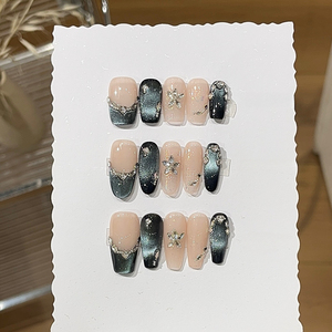 <span class=keywords><strong>Uñas</strong></span> <span class=keywords><strong>postizas</strong></span> <span class=keywords><strong>de</strong></span> diseño personalizado <span class=keywords><strong>con</strong></span> mango largo, diamantes artificiales <span class=keywords><strong>de</strong></span> base plana y <span class=keywords><strong>piedras</strong></span> artificiales <span class=keywords><strong>de</strong></span> cobertura completa. - Product Image 3