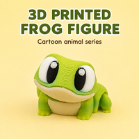 Vente en gros de figurines d'animaux de dessin animé imprimées en 3D, série grenouille, tigre, panda et vache, jouets fantaisie de style porte-clés