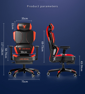 Современный гоночный стиль игровой стул с подставкой для ног дышащий сетчатый Офисный Компьютерный стол стул для геймеров с поясничной поддержкой - Product Image 6