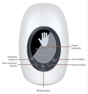 LCD Display Chargeable Electric air Compression Heating Kneading Acupoint Shiatsu Finger Hand Wrist <b>Massager</b> <b>Tool</b> - Product Image 5