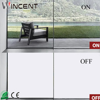 Film PDLC pour cloisons de verre de bureau, films décoratifs modernes à intensité variable électriquement, haute sécurité, pour meubles