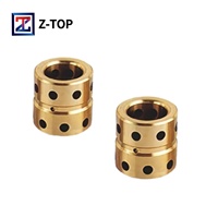 Z-TOP Graphit-Eingebettete Flansch-Bronze-Führungsbuchse Ölfreier Lagereinsatz Hartverchromt für Spritzguss
