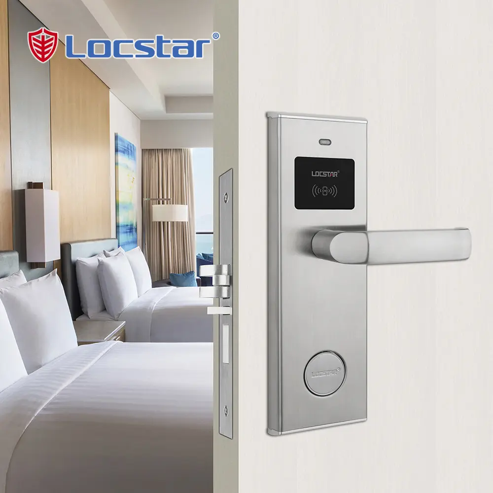 Electronic High Security Hotel Door Lock MF System Hotel Room Door Lock Management Software System Door Lock