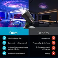Projecteur de planétarium domestique 2025 HD LED ABS avec 28 bruits blancs pour chambre à coucher, salon, projecteur d'étoiles, lumière nocturne galactique