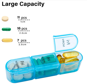 กล่องใส่<span class=keywords><strong>ยา</strong></span> AIMO A370 สำหรับ 3 เวลาต่อวัน, กล่องยาประจำวัน 7 วัน, กล่องจัด<span class=keywords><strong>ยา</strong></span>ประจำสัปดาห์ - Product Image 3