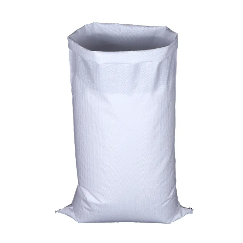 Good Quality Factory Directly Trash 50kg Stock Size White Pp Woven Polypropylene Bag For Gravel