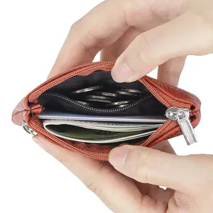 Porte-monnaie mini AndoBag pour femmes, pochette à monnaie en cuir véritable, petit portefeuille décontracté simple 1837 - Product Image 5