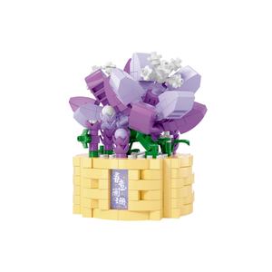 Moyu Mini Lucky Blossom Potted <b>Plant</b> Building Blocks Flower Girl DIY Realistic Model Toy for Gift or Decorative Purpose - Product Image 6