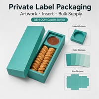 Boîtes cadeaux rigides personnalisées avec couvercle, boîtes d'emballage pour biscuits avec compartiment et emplacement pour récipient à sauce, logo personnalisé pour les produits de boulangerie