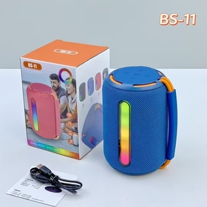 BS-11 Mới Đến Xách Tay RGB Ánh Sáng Siêu Bass Không Dây Màu Xanh-Răng Loa <span class=keywords><strong>FM</strong></span> Đài Phát Thanh/<span class=keywords><strong>TF</strong></span>/<span class=keywords><strong>USB</strong></span> Vải Hoạt Động Stereo Loa - Product Image 6