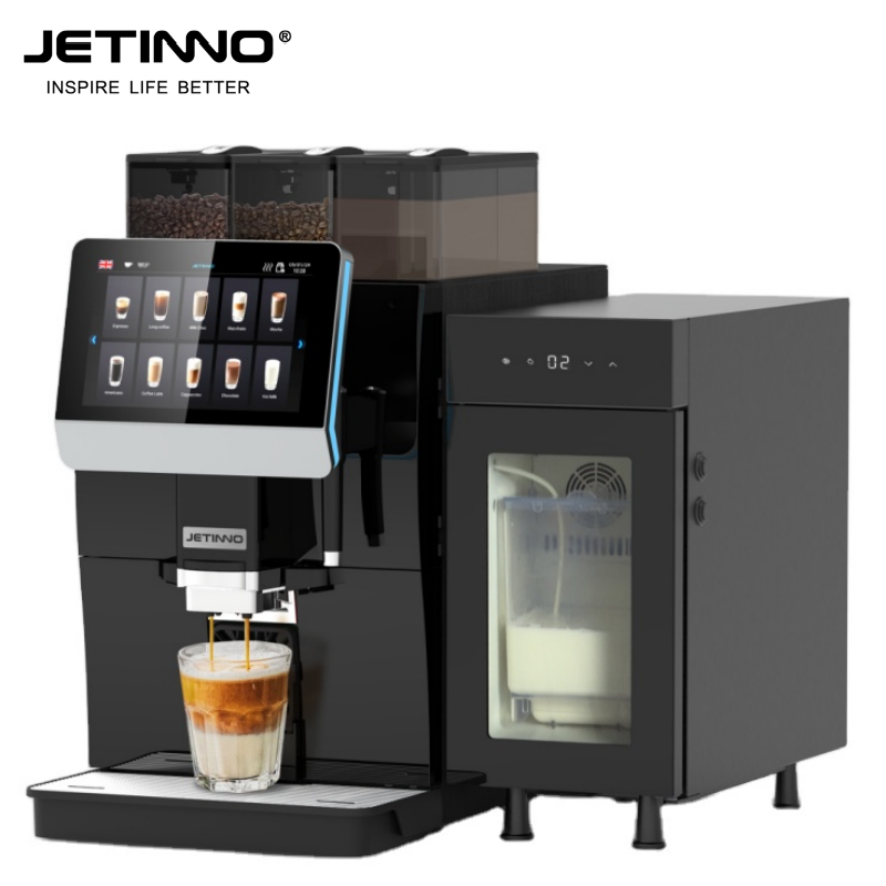 Аппарат для приготовления кофе Jetinno JL33A, полностью автоматический вспениватель свежего молока с измельчителем