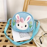 Sac à main tendance pour petites filles, adorable sac bandoulière en forme de lapin, sac à main mini pour femmes avec sangle réglable, porte-monnaie