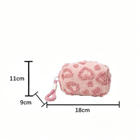 Trousse de Toilette et Cosmétiques Pliable, Portable, Écologique, Tendance, avec Fermeture Éclair, Pochette Moelleuse, Dragonne, Durable, Grande Capacité pour Voyage