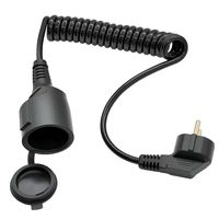 Cable de Alimentación con Conector de 16A 250V, Extensible hasta 1.5 Metros, Material TPU Brillante, Conductor de Cobre Puro, para una Calidad Confiable