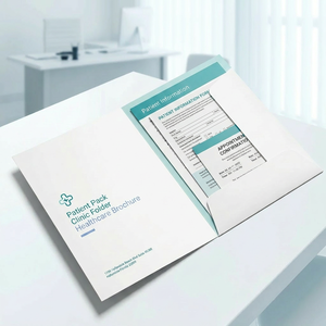 Carpeta de Presentación A4 para Negocios de Salud, Portafolios con Ranura para Logotipo, Portadocumentos Clínicos Profesionales - Product Image 4