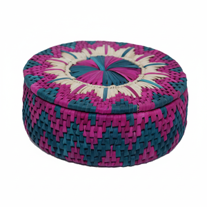 Olla de almacenamiento de mimbre hecha a mano, olla patari tejida a mano, olla caliente de ratán de palma datilera - Product Image 1