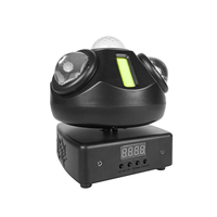 Solution d'éclairage de scène compacte : Projecteur rotatif stroboscopique laser blanc chaud pour discothèques, boîtes de nuit, KTV, DMX512 E27