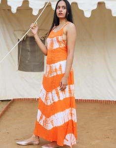 Vestido largo de verano de diseñador para mujer, rayón, Tie dye Batik - Product Image 2