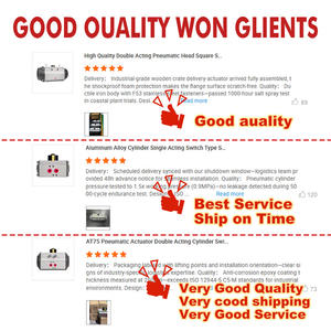 Пневматический привод FDS AT32-AT270 из алюминиевого сплава, одностороннего и двустороннего действия, с управлением кнопочным переключателем - Product Image 6