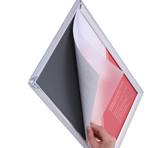 Chất lượng cao 25mm Nhôm Snap khung quảng cáo trong nhà khung ảnh cadre <span class=keywords><strong>clic</strong></span>-<span class=keywords><strong>clac</strong></span>-<span class=keywords><strong>clac</strong></span> Poster <span class=keywords><strong>Clip</strong></span> khung - Product Image 5