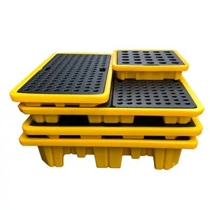 Multi Size Olie Chemische Poly Spill Containment Pallet Voor Vloeistof Transport En Opslag