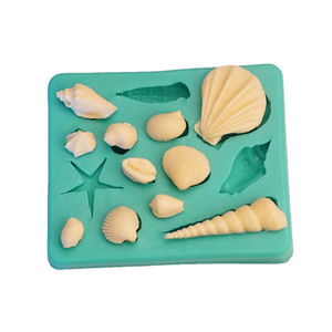 Y Silicone Seashell vita di mare fondente e pasta di gomma torta torta di cottura stampo per la decorazione della torta - Product Image 5