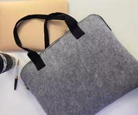 Logo personnalisé vente en gros 15/15.6 pouces feutre pochette pour ordinateur portable sacoche pour ordinateur portable sacoche de transport pochette avec poignée