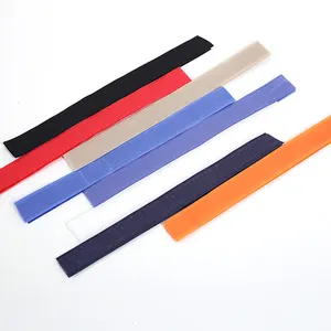 トップセールフックアンドループストラップ粘着性のある工業用強度接着フックとループで縫うベルクロフックアンドループテープベルクロテープ