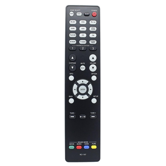 RC-1167 Replace Remote Control Applicable for Denon AV Receiver AVR-2113 AVR-2113CI AVR-1913 AVR-2313CI AVR-2313
