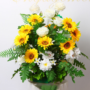 Fleurs en gros en vrac pas cher unique 50 cm de haut branche 7cm fleur de soie rouge velours artificiel Rose fleurs pour la décoration - Product Image 2