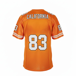 ODM Custom Number Heavily Embroidery Team Logo Football Jersey 100%Polyester College <b>Party</b> Streetwear Soccer Sports <b>Shirt</b> Unisex - Product Image 5