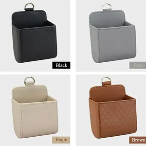<strong>Car</strong> Phone Holder Mount Air Vent Hanging Storage Box <strong>Car</strong> Mobile Phone Bag PU Leather Glasses Organizer Support <strong>in</strong> <strong>Car</strong> <strong>Accessories</strong> - Product Image 4