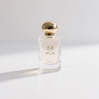 Botellas de Perfume Cuadradas de Vidrio con Tapa Dorada Personalizadas, OEM, Vacías, Recargables, con Pulverizador y Difusor de Varillas, 30ml/50ml/100ml
