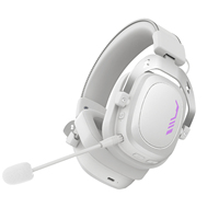 Headset Gaming Nirkabel 7.1 Surround Sound 2.4G Low Latency LED Light Active Noise Cancellation Over Ear