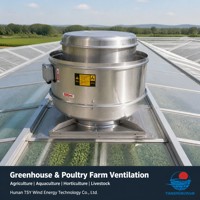 Ventilateur axial de toit en aluminium à faible bruit 85-481Pa 220V/380V pour atelier industriel, bureau et bâtiment