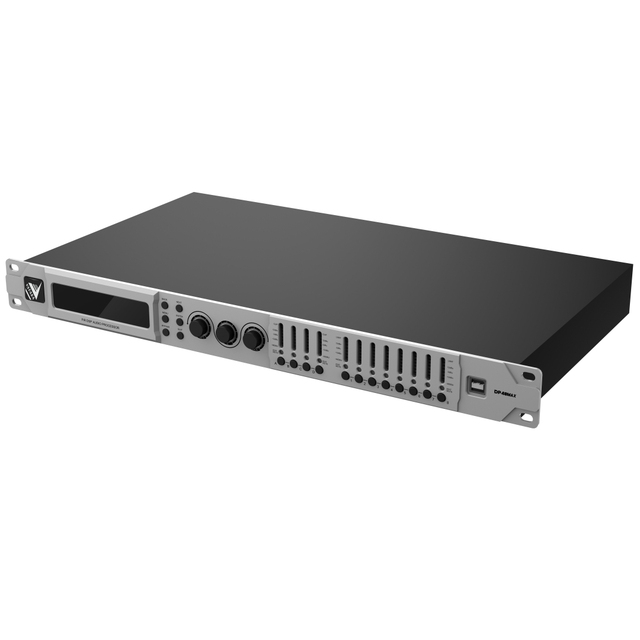 4 in 8 Out DSP Speaker Processor 96kHz Sampling Rate for Stage PA System & Live Sound