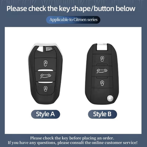 2026 Hot Car Sticker Zinc Alloy High-end Car Key Cover For Citroen C1 C2 C3 C4 C5 C6 VTS Xsara C-Crosser Berlingo Jumpy Key <b>Bag</b> - Product Image 3