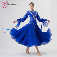 B-2298 personnalisé nouvelle robe de danse de salon standard international robes de danse de salon en soie perlée de haute qualité à vendre