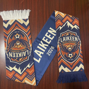 Écharpe de <span class=keywords><strong>football</strong></span> personnalisée avec logo imprimé, tissu polyester de haute qualité, écharpes pour supporters de l'équipe de rugby et de <span class=keywords><strong>football</strong></span> pour les événements sportifs - Product Image 2