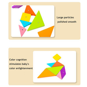 Giocattoli <span class=keywords><strong>di</strong></span> legno per bambini Montessori strumenti didattici Tangram magnetico Puzzle 3D forma creativa blocchi <span class=keywords><strong>di</strong></span> costruzione educativo Puzzle Game - Product Image 6