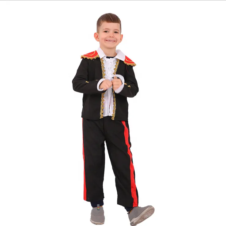 Карнавальная одежда для костюмированной вечеринки для мальчиков; Праздничный костюм на Хэллоуин для мальчиков в испанском стиле