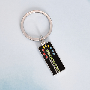 Làm cho logo của riêng bạn Hợp kim kẽm Keyring tùy chỉnh vòng hình chữ nhật thư khắc Kim Loại Keychain - Product Image 6