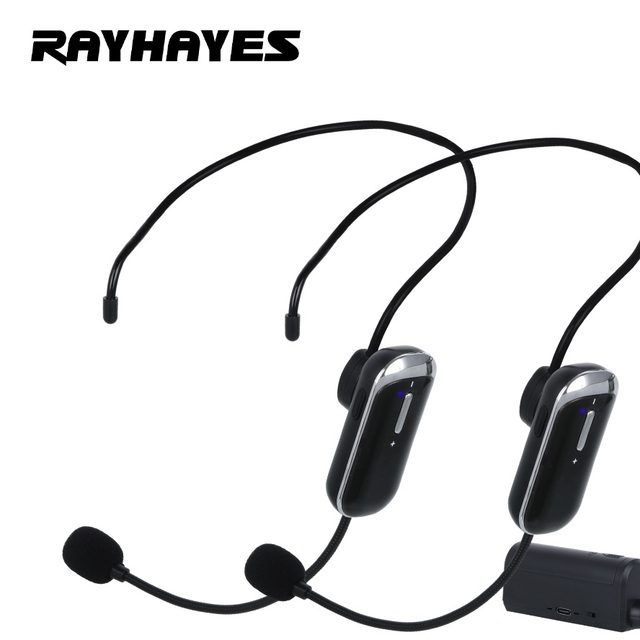 RAYHAYES RM-102 Professional Head-Wear Microphone Lapel Microphone Wireless for Teaching