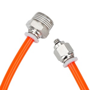 Qingze Pneumatic <b>Quick</b> <b>Connector</b> 6mm Air Hose Fitting Straight Plug For Air Pump Cylinder - Product Image 2